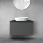 Oltens Vernal szafka 80 cm podumywalkowa wisząca grafit mat 60014400