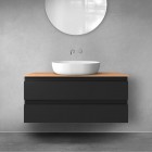 Oltens Vernal szafka 100 cm podumywalkowa wisząca czarny mat 60002300