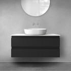 Oltens Vernal szafka 100 cm podumywalkowa wisząca czarny mat 60002300