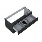 Oltens Vernal szafka 100 cm podumywalkowa wisząca czarny mat 60002300