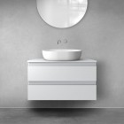 Oltens Vernal szafka 80 cm podumywalkowa wisząca szary mat 60001700