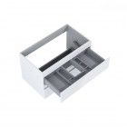 Oltens Vernal szafka 80 cm podumywalkowa wisząca biały połysk 60003000