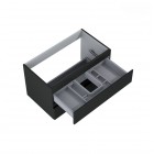 Oltens Vernal szafka 80 cm podumywalkowa wisząca czarny mat 60001300