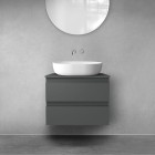 Oltens Vernal szafka 60 cm podumywalkowa wisząca grafit 60000400