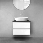 Oltens Vernal szafka 60 cm podumywalkowa wisząca biały połysk 60002000