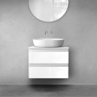 Oltens Vernal szafka 60 cm podumywalkowa wisząca biały połysk 60002000