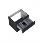 Oltens Vernal szafka 60 cm podumywalkowa wisząca czarny mat 60000300