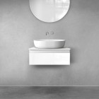 Oltens Vernal szafka 60 cm podumywalkowa wisząca biały połysk 60009000