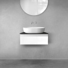 Oltens Vernal szafka 60 cm podumywalkowa wisząca biały połysk 60009000