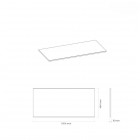 Oltens Vernal blat 100 cm naszafkowy slim czarny mat 63006300