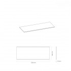 Oltens Vernal blat 120 cm naszafkowy slim czarny mat 63007300