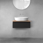 Oltens Vernal szafka 60 cm podumywalkowa wisząca czarny mat 60009300