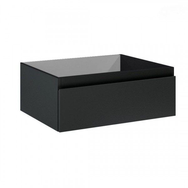 Oltens Vernal szafka 60 cm podumywalkowa wisząca czarny mat 60009300