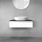 Oltens Vernal szafka 80 cm podumywalkowa wisząca biały połysk 60010000