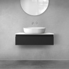 Oltens Vernal szafka 80 cm podumywalkowa wisząca czarny mat 60010300