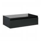 Oltens Vernal szafka 80 cm podumywalkowa wisząca czarny mat 60010300