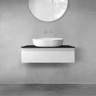 Oltens Vernal szafka 80 cm podumywalkowa wisząca szary mat 60010700