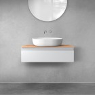 Oltens Vernal szafka 80 cm podumywalkowa wisząca szary mat 60010700