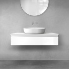 Oltens Vernal szafka 100 cm podumywalkowa wisząca biały połysk 60011000