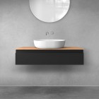 Oltens Vernal szafka 100 cm podumywalkowa wisząca czarny mat 60011300