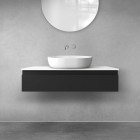 Oltens Vernal szafka 100 cm podumywalkowa wisząca czarny mat 60011300