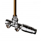 Oltens Varmare Ventil zestaw termostatyczny grzejnikowy jednootworowy lewy chrom 55905100