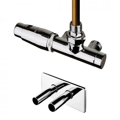 Oltens Varmare Ventil All in One zestaw termostatyczny grzejnikowy jednootworowy lewy chrom 51191