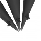 Oltens Stang grzejnik łazienkowy 180x15 cm czarny mat 55011300