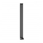 Oltens Stang grzejnik łazienkowy 180x15 cm czarny mat 55011300