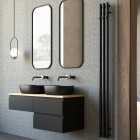 Oltens Stang grzejnik łazienkowy 180x15 cm czarny mat 55011300