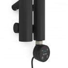 Oltens Stang (e) grzejnik łazienkowy 180x9,5 cm elektryczny czarny mat 55110300