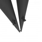 Oltens Stang (e) grzejnik łazienkowy 180x9,5 cm elektryczny czarny mat 55110300