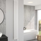 Oltens Stang (e) grzejnik łazienkowy 180x20,5 cm elektryczny biały połysk 55112000