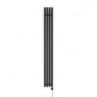 Oltens Stang (e) grzejnik łazienkowy 180x20,5 cm elektryczny czarny mat 55112300