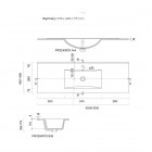 Oltens Vernal umywalka 101x46 cm meblowa prostokątna czarny mat 41207300