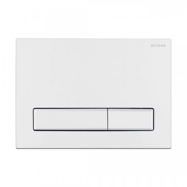 Oltens Torne przycisk spłukujący do WC biały mat 57101900