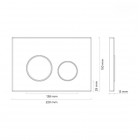 Oltens Lule przycisk spłukujący do WC biały mat 57102900