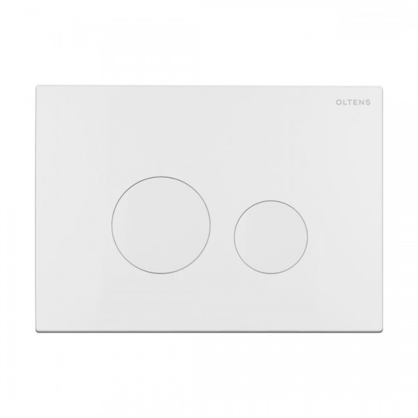 Oltens Lule przycisk spłukujący do WC biały mat 57102900