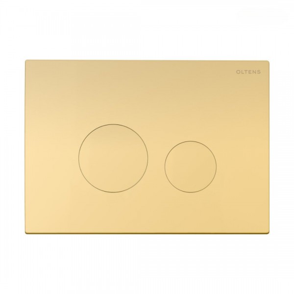 Oltens Lule przycisk spłukujący do WC złoty połysk 57102800