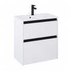 Roca Gap Pro compact slim zestaw łazienkowy 60 cm umywalka z szafką biały połysk A852067806