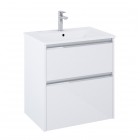 Roca Gap Pro compact slim zestaw łazienkowy 60 cm umywalka z szafką biały połysk A852067806