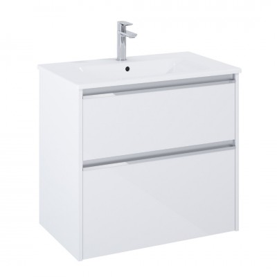 Roca Gap Pro compact slim zestaw łazienkowy 70 cm umywalka z szafką biały połysk A852068806