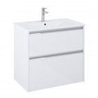 Roca Gap Pro compact slim zestaw łazienkowy 70 cm umywalka z szafką biały połysk A852068806