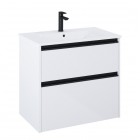 Roca Gap Pro compact slim zestaw łazienkowy 70 cm umywalka z szafką biały połysk A852068806