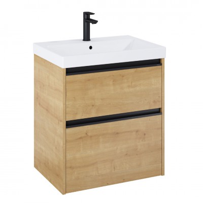 Roca Gap Pro zestaw łazienkowy 60 cm umywalka z szafką jasny dąb A852049464