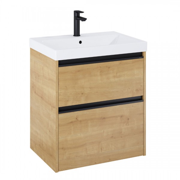 Roca Gap Pro zestaw łazienkowy 60 cm umywalka z szafką jasny dąb A852049464