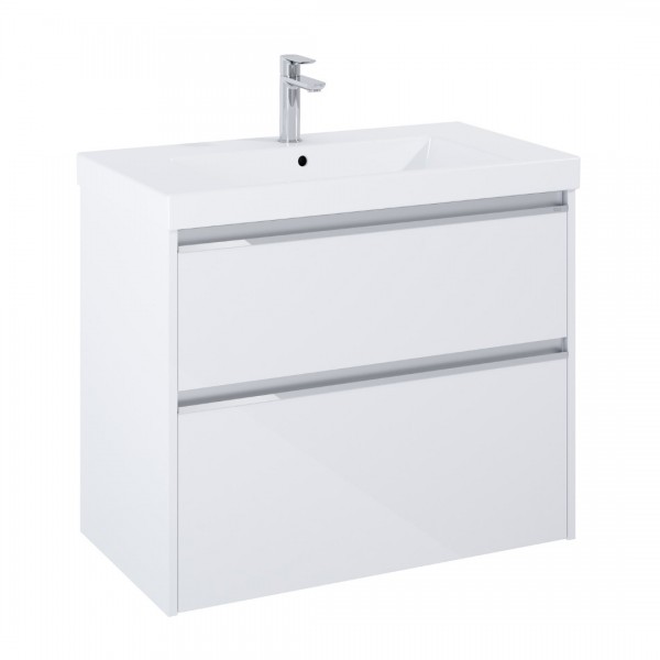 Roca Gap Pro zestaw łazienkowy 80 cm umywalka z szafką biały połysk A852052806