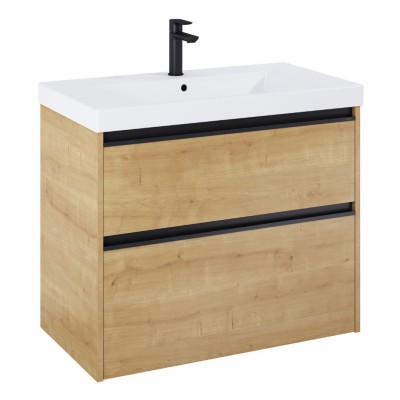 Roca Gap Pro zestaw łazienkowy 80 cm umywalka z szafką jasny dąb A852052464