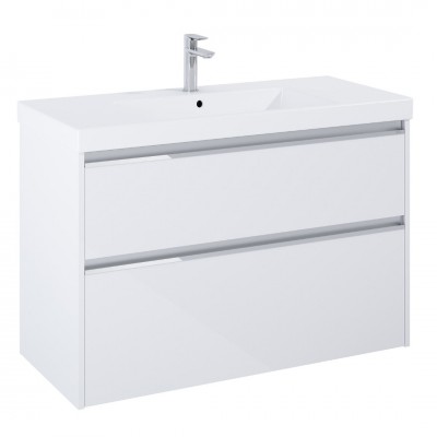 Roca Gap Pro zestaw łazienkowy 100 cm umywalka z szafką biały połysk A852055806