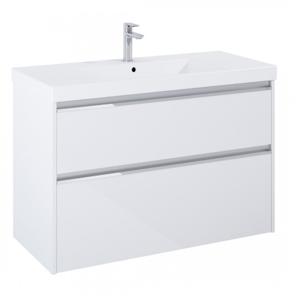 Roca Gap Pro zestaw łazienkowy 100 cm umywalka z szafką biały połysk A852055806